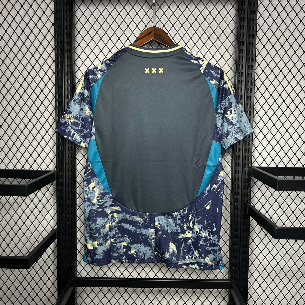 Maillot Ajax Extérieur Jaune et Bleu 24/25