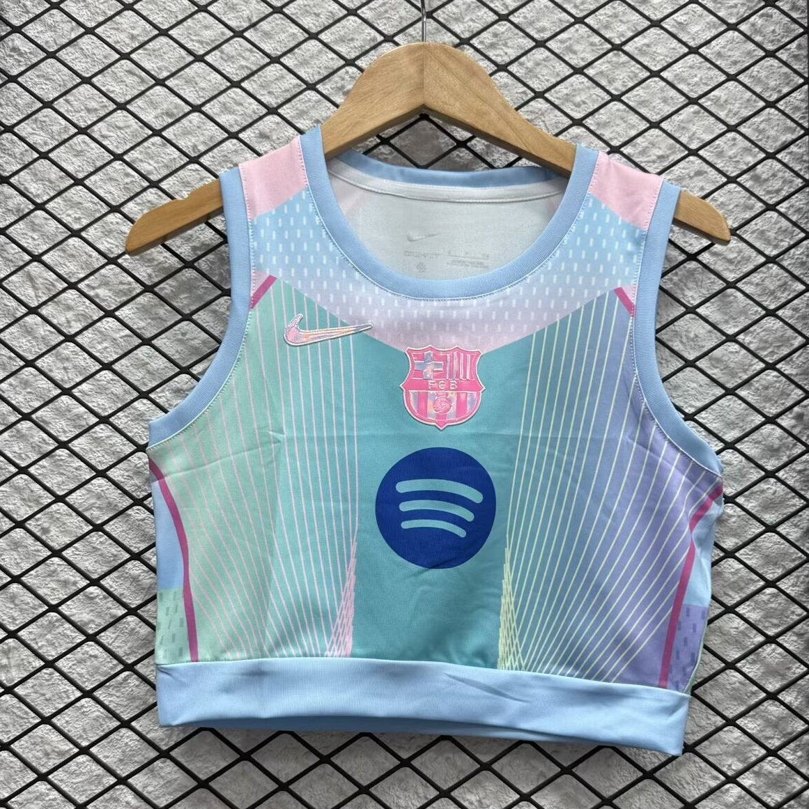 Crop Top Barcelone Bleu 2025/2026