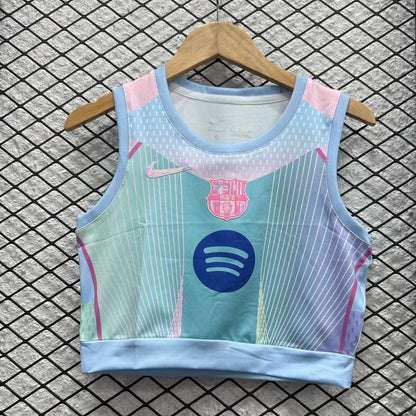 Crop Top Barcelone Bleu 2025/2026