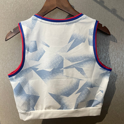 Crop Top USA Blanc 2025/2026