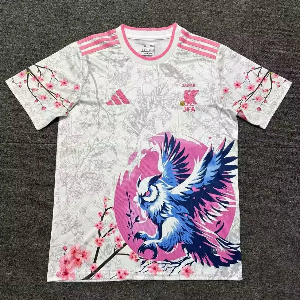 Maillot Japon Spécial Oiseau Rose et bleu 24/25