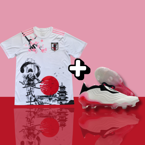 PACK | Maillot Japon Concept Blanc et Rose 25/26 + COPA SENSE+ ELITE FG-12
