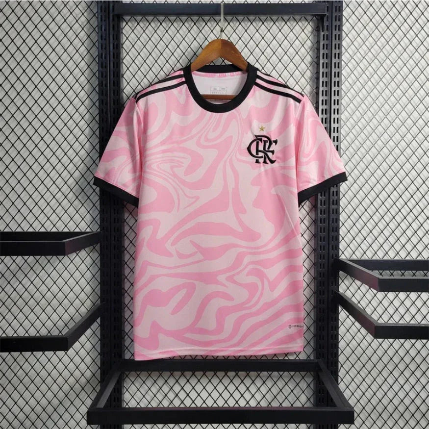 Flamengo Drittes Trikot Rosa Streifen 23/24