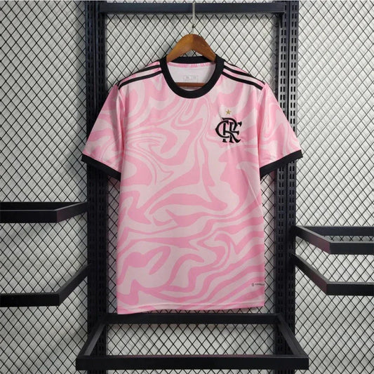 Flamengo Drittes Trikot Rosa Streifen 23/24