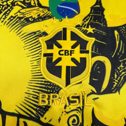 Maillot Brésil Christ Concept Jaune 24/25
