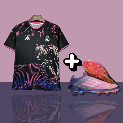 PACK | Maillot Real Madrid Noir Rose Panther 2024/25 + F50 ELITE FG-25