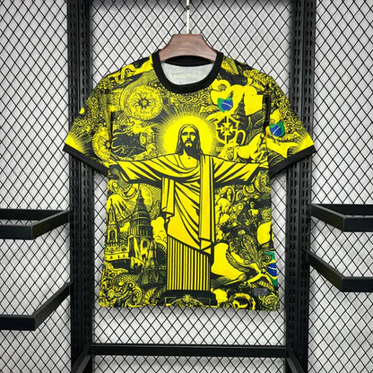 Maillot Brésil Christ Concept Jaune 24/25