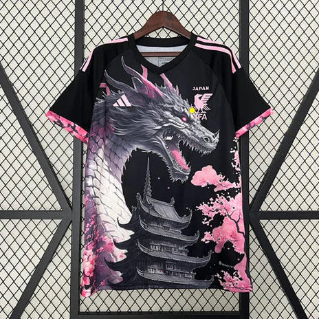 Maillot Japon Concept Dragon Noir et Rose 24/25