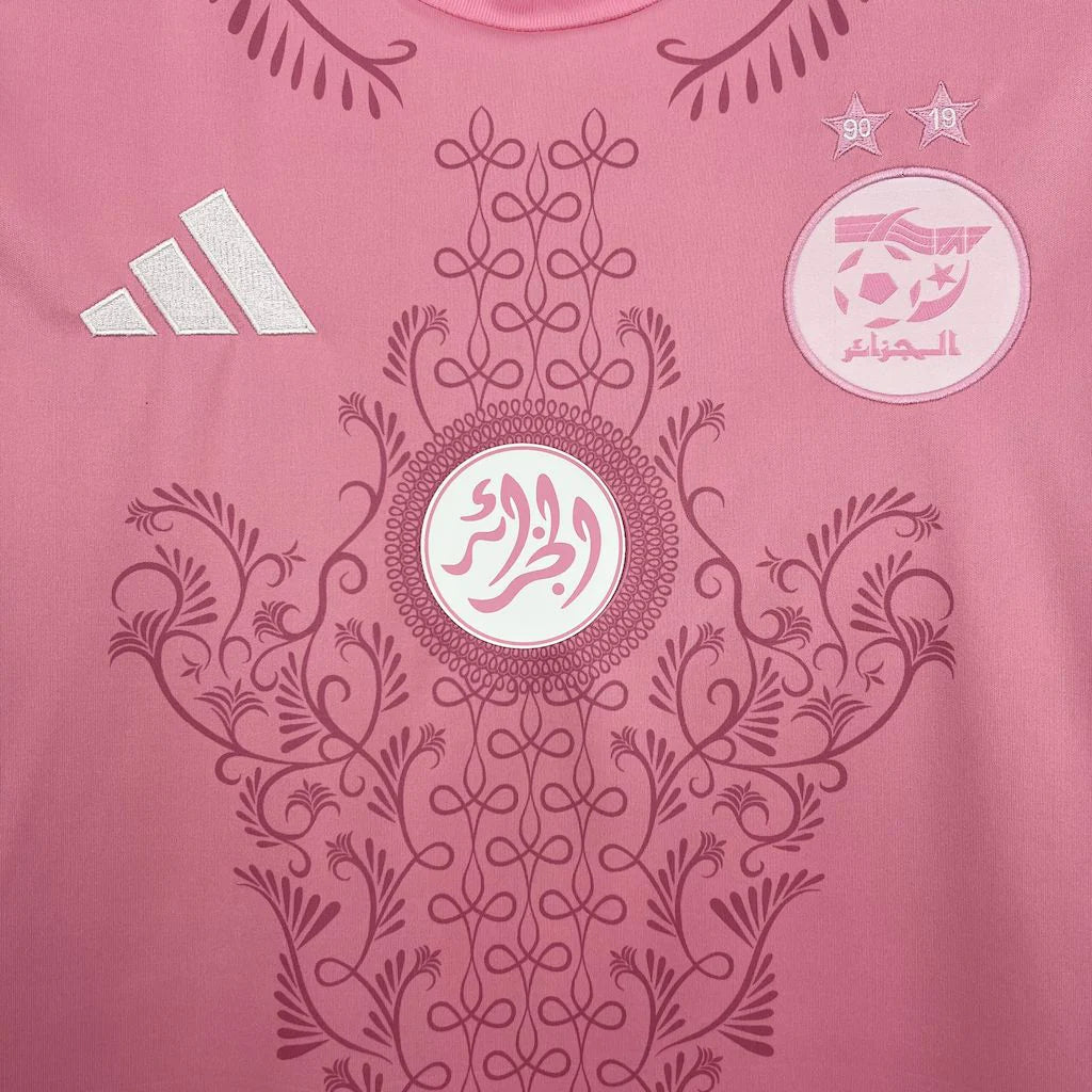 Maillot Algérie Rose et Blanc 25/26