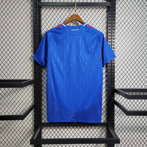 Italien Heimtrikot Blau und Weiß 24/25