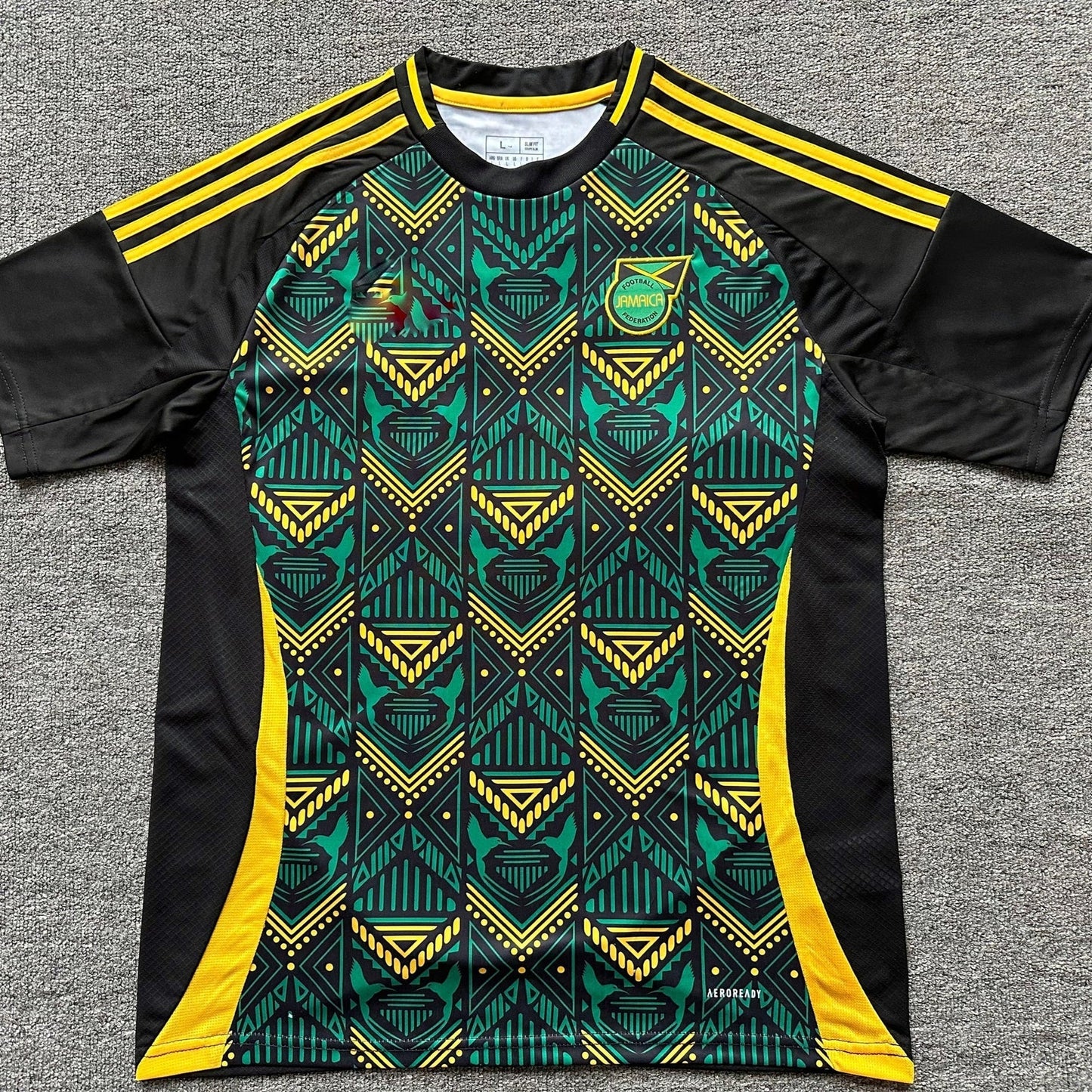 Jamaika Schwarz-Grünes Trikot 24/25