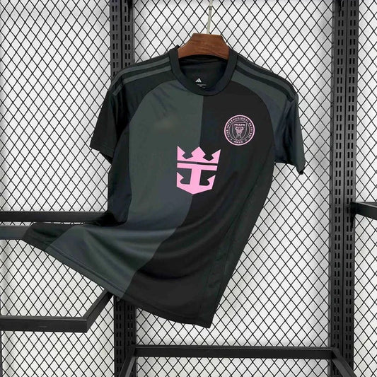 Inter Miami Fußballtrikot 25/26, Schwarz und Grau