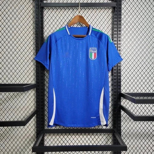 Italien Heimtrikot Blau und Weiß 24/25