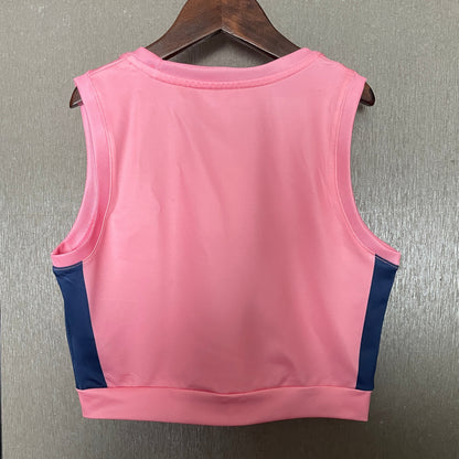 Crop Top Barcelone Rose et Bleu 2025/2026