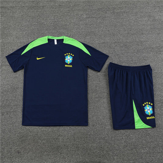 Ensemble Brésil Navy et Vert Fluo | Édition Été 2026