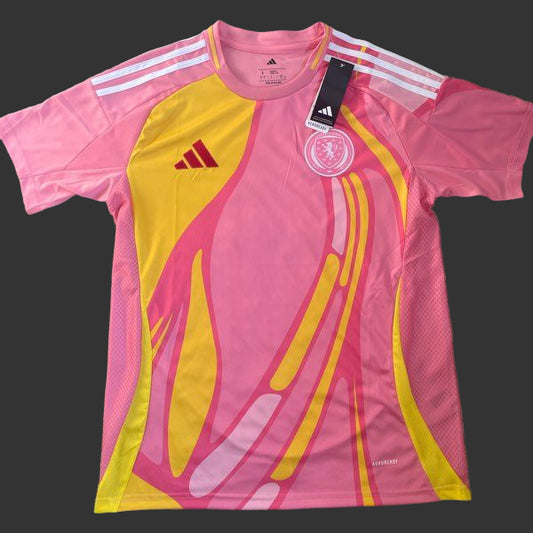 Maillot Ecosse Rose et Jaune 25/26
