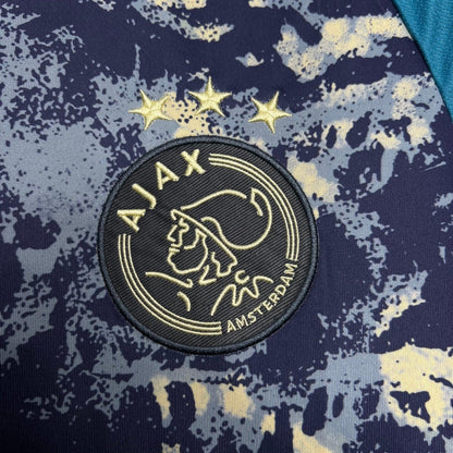 Maillot Ajax Extérieur Jaune et Bleu 24/25