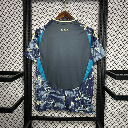 Maillot Ajax Extérieur Jaune et Bleu 24/25