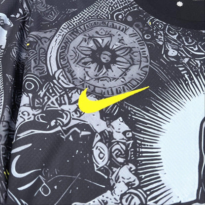 Maillot Brésil Christ Concept Noir et Gris 24/25