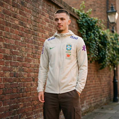 Veste Brésil beige 2025/2026 – portée