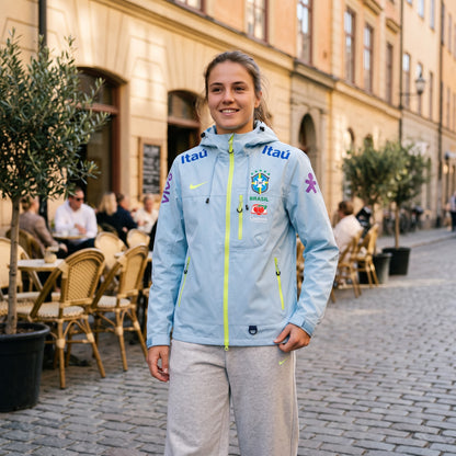 Veste Brésil bleu clair 2025/2026 – portée