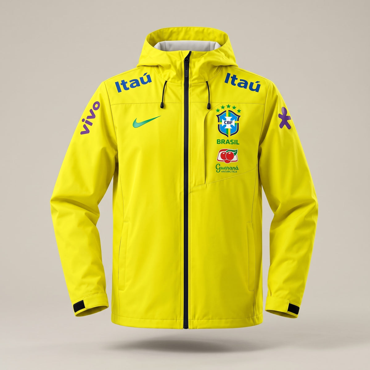 Veste Brésil jaune 2025/2026 – vue de face