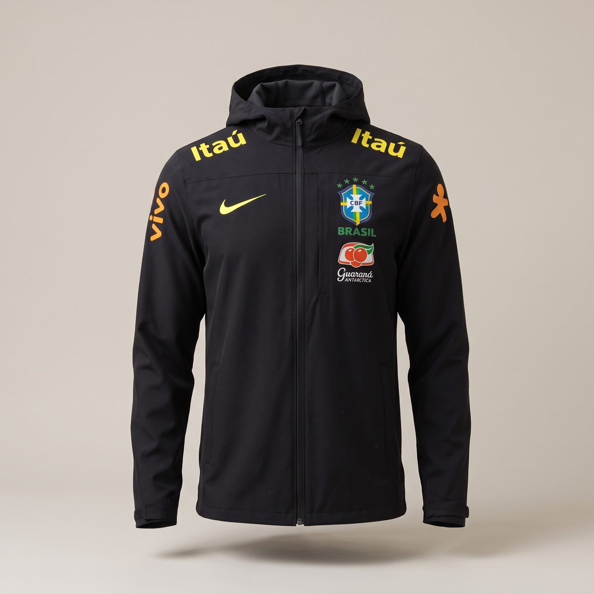 Veste Brésil noir 2025/2026 – vue de face