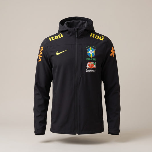 Veste Brésil noir 2025/2026 – vue de face