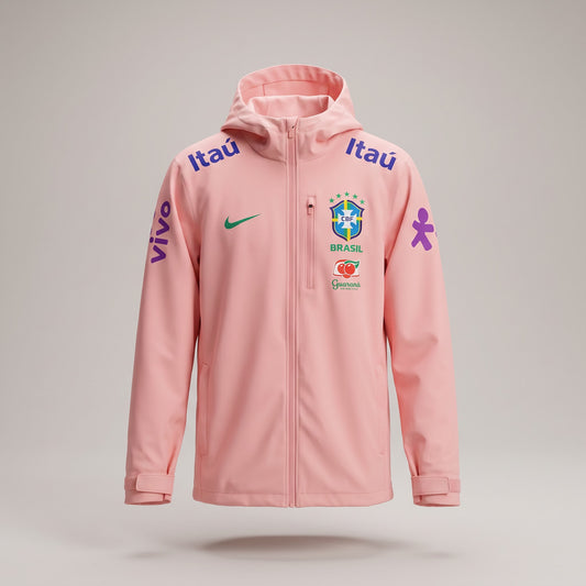 Veste Brésil rose 2025/2026 – vue de face