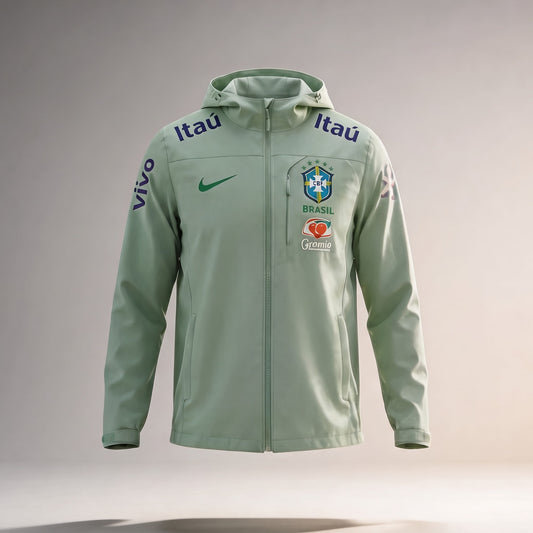 Veste Brésil vert 2025/2026 – vue de face