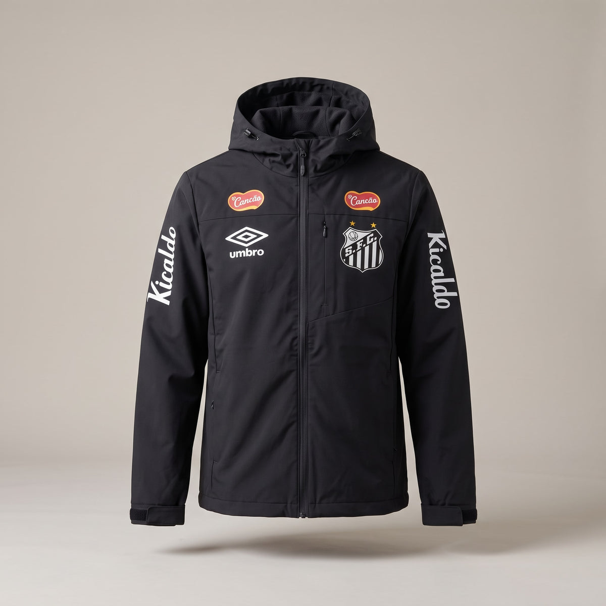Veste Santos noir 2025/2026 – vue de face