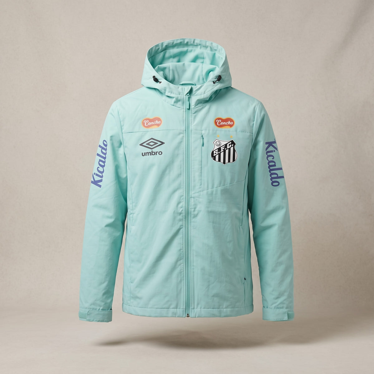 Veste Santos vert 2025/2026 – vue de face